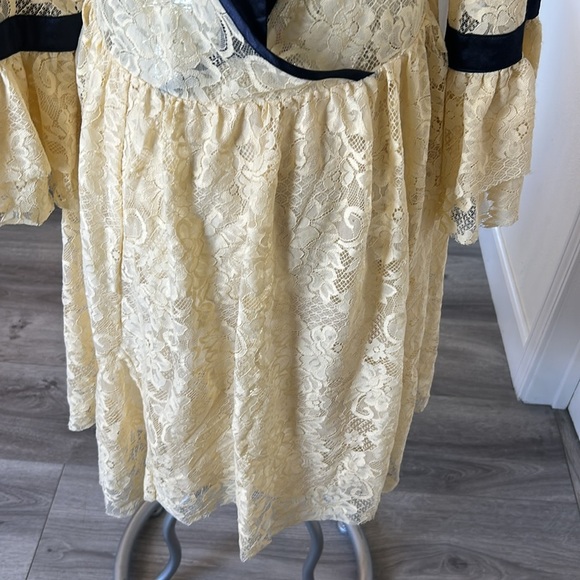 Free People Cream Lace Dress - Picture 8 of 10